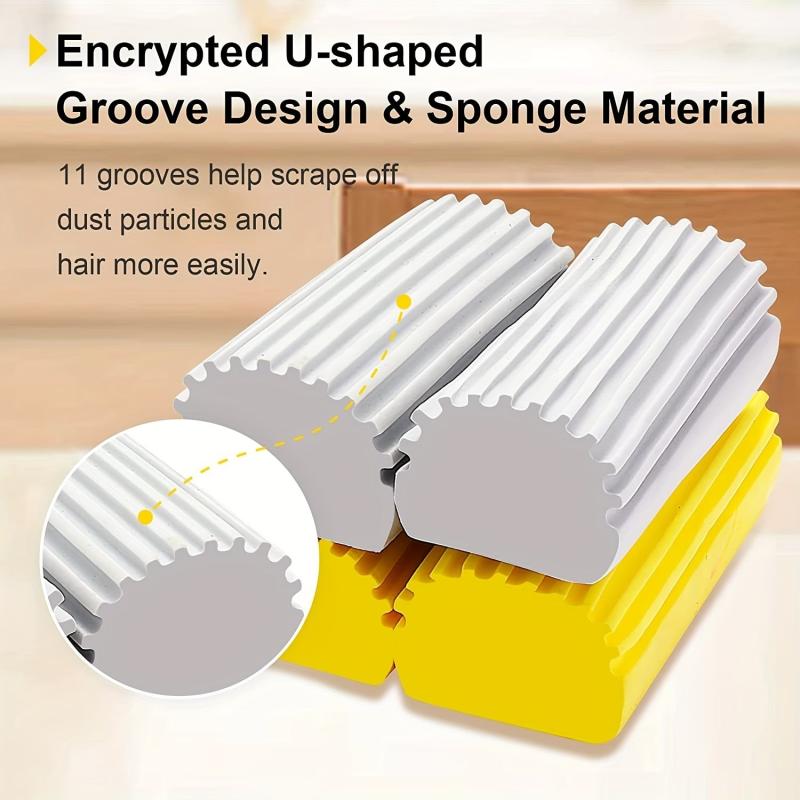 2pcs Damp Clean Duster Sponge Brush for Blinds Glass Vents Mirrors Window Track