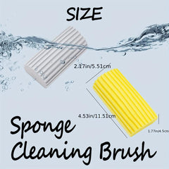 2pcs Damp Clean Duster Sponge Brush for Blinds Glass Vents Mirrors Window Track