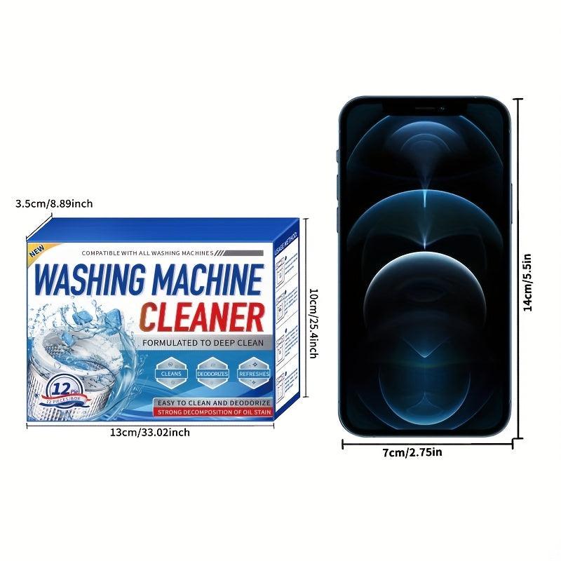 Washing Machine Cleaner Descaler Tablets for Front & Top Load Washer 12/24 Pack