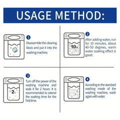 Washing Machine Cleaner Descaler Tablets for Front & Top Load Washer 12/24 Pack