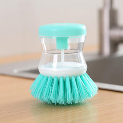 Pot Brush With Soap Dispenser Kitchen Cleaning Brush