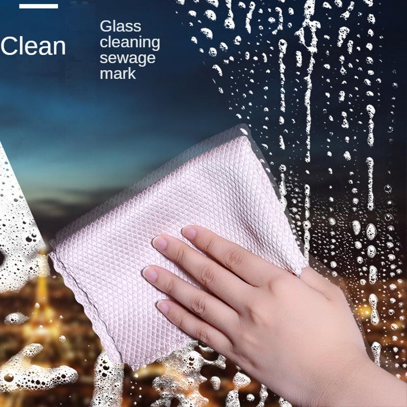 5pcs Random Water Absorbing Glass Cleaning Cloth