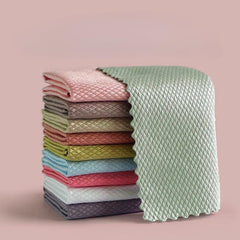 5pcs Random Water Absorbing Glass Cleaning Cloth