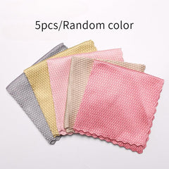 5pcs Random Water Absorbing Glass Cleaning Cloth