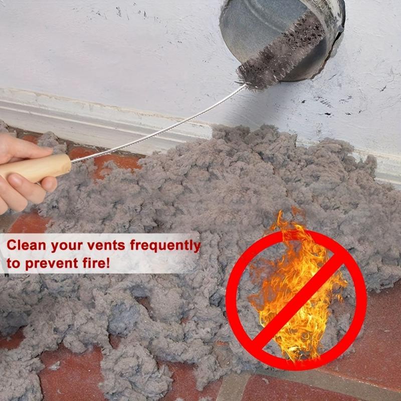Dryer Vent Cleaner Kit Lint Remover Brush Flexible Coil Brush Dorm Essentials