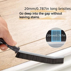 Long Handle Hard Bristle Groove Cleaning Brush