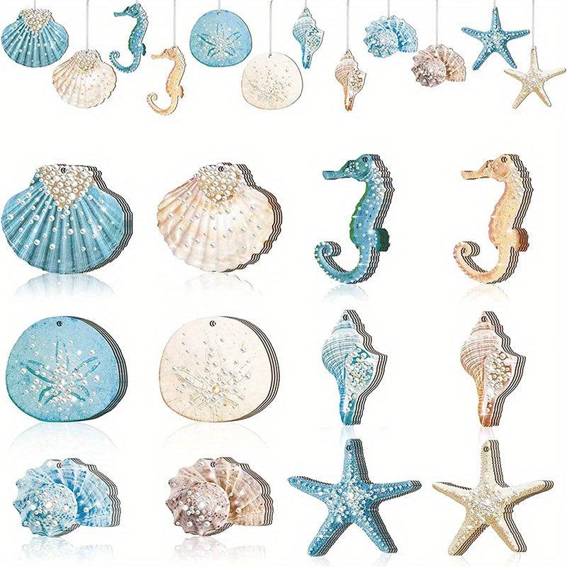 Summer Ocean Theme Shell Seahorse Hanging Decoration
