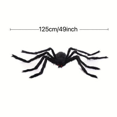 2 Pack Realistic Hairy Spiders Halloween Props Large Scary Spiders