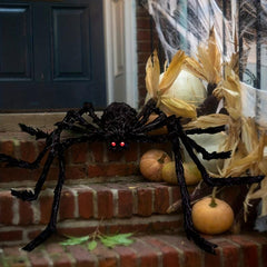 2 Pack Realistic Hairy Spiders Halloween Props Large Scary Spiders