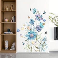 Flower Butterfly Wall Sticker Bedroom Entrance Home Decoration