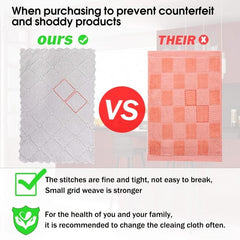Microfiber Dish Towels Coral Fleece Absorbent Cleaning Rags for Kitchen