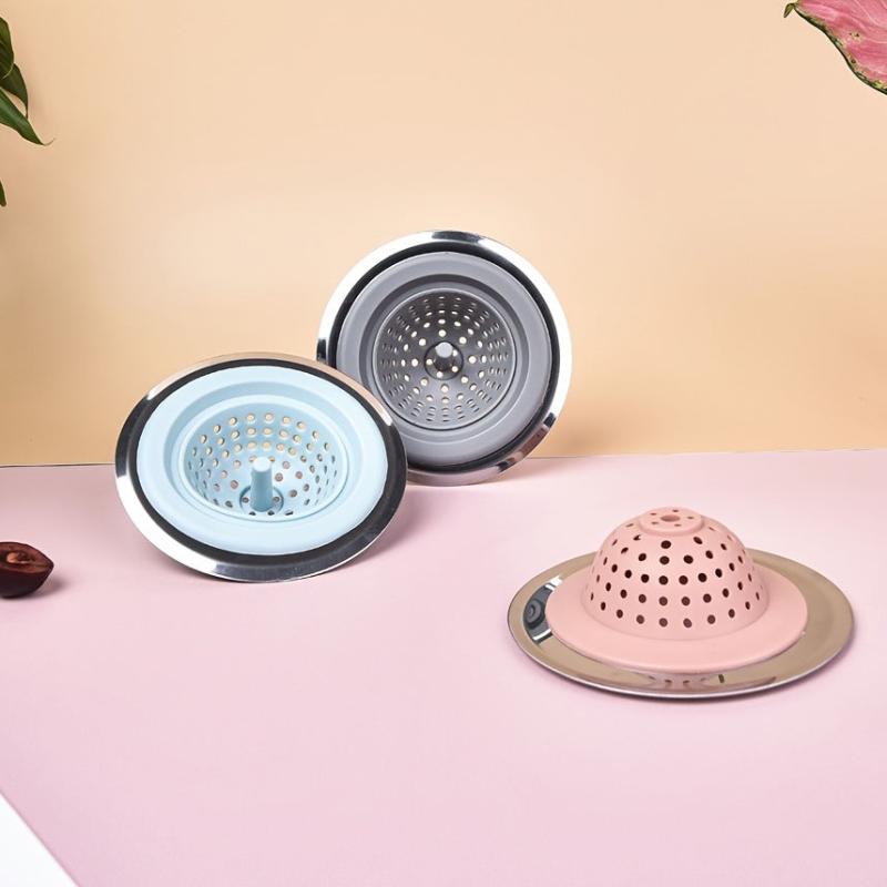 1pc Silicone Sink Strainer Drainer For Pasta Ground Beef Vegetables