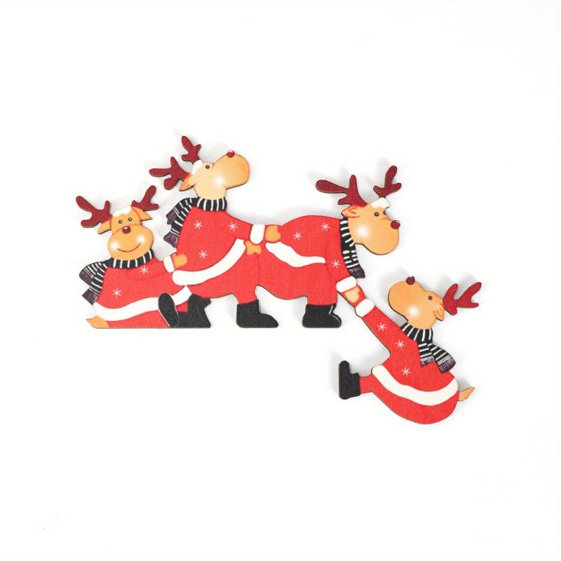 Christmas Wooden Corner Door Frame Ornament 7.87x5.51 Decor Holiday Accessory