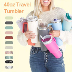 40oz Stainless Steel Vacuum Tumbler Set - Teacher Gift