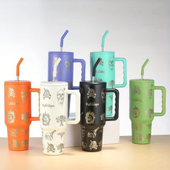 Halloween Skull 40oz Stainless Steel Tumbler Insulated Car Cup