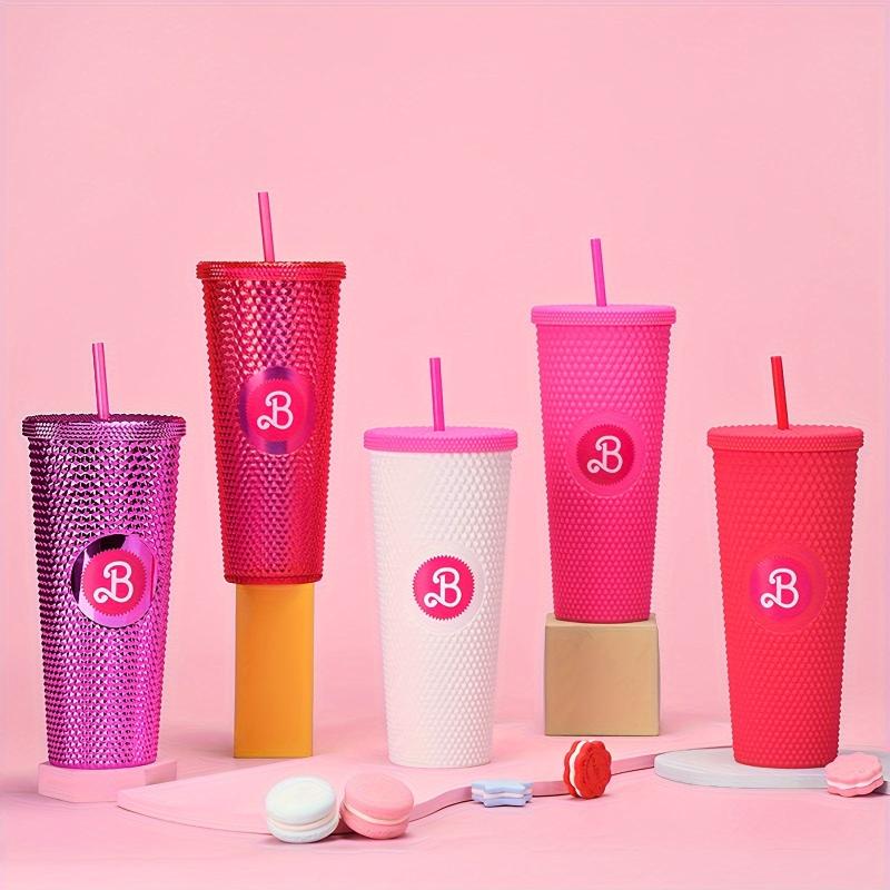 Holographic Studded Tumbler Plastic Water Bottle Travel Cold Cup Collection 24