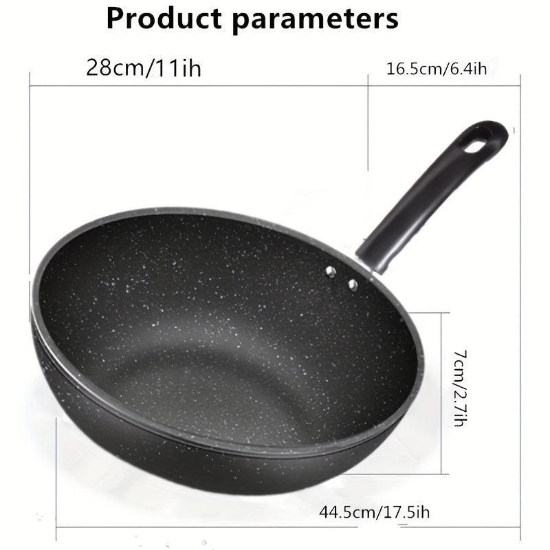 11'' Non Stick Cast Iron Skillet for Gas Stove & Induction Cooker