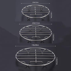 Stainless Steel Steaming and Cooling Rack for Kitchen Cooking