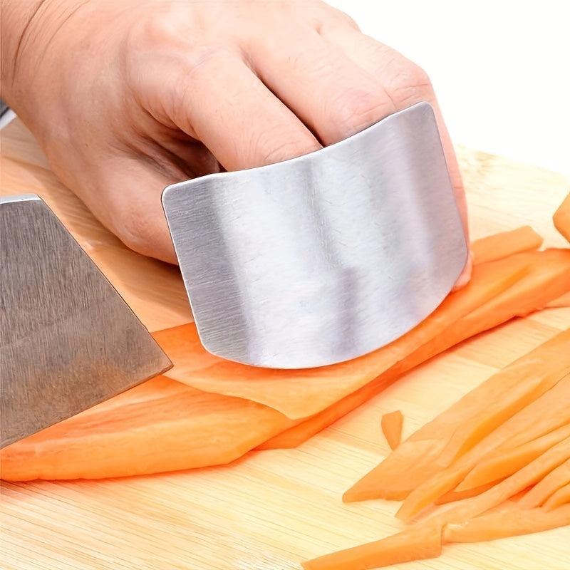 Stainless Steel Finger Guard for Safe Slicing and Cutting Vegetables