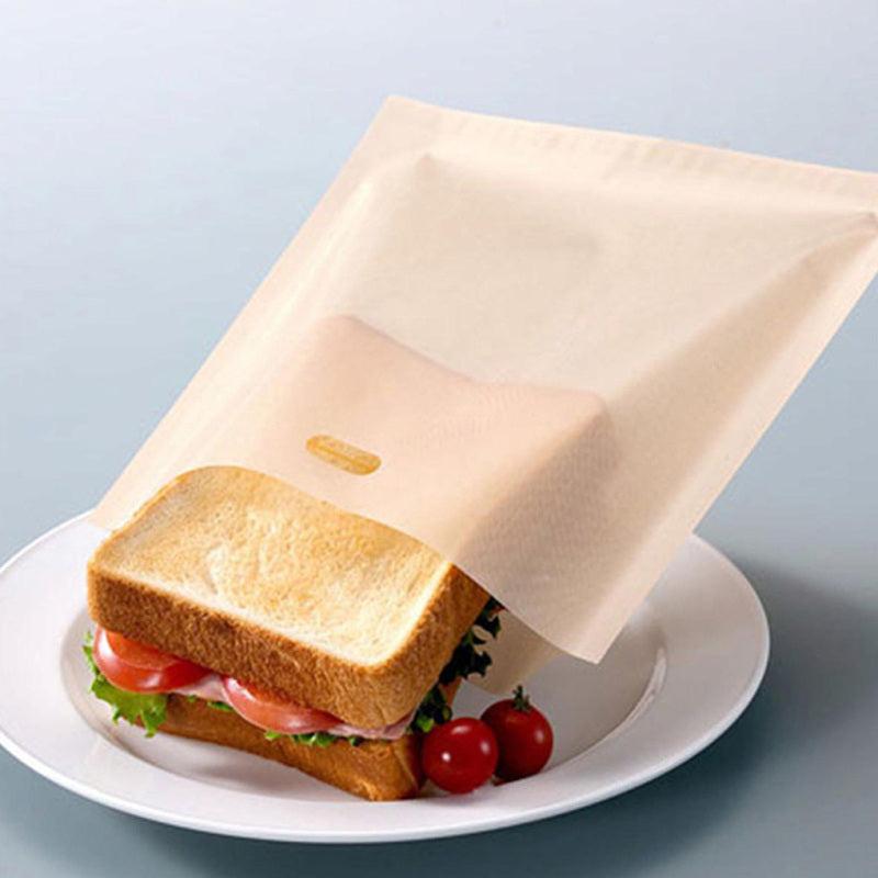 5pcs Reusable Toaster Bags Non Stick Bread Bags Sandwich Bags