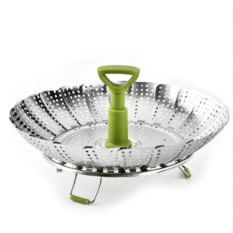 1pc Steamer Basket Veggie Steamer Basket Stainless Steel Folding