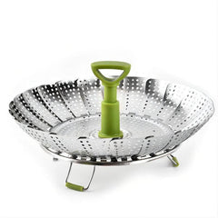 1pc Steamer Basket Veggie Steamer Basket Stainless Steel Folding