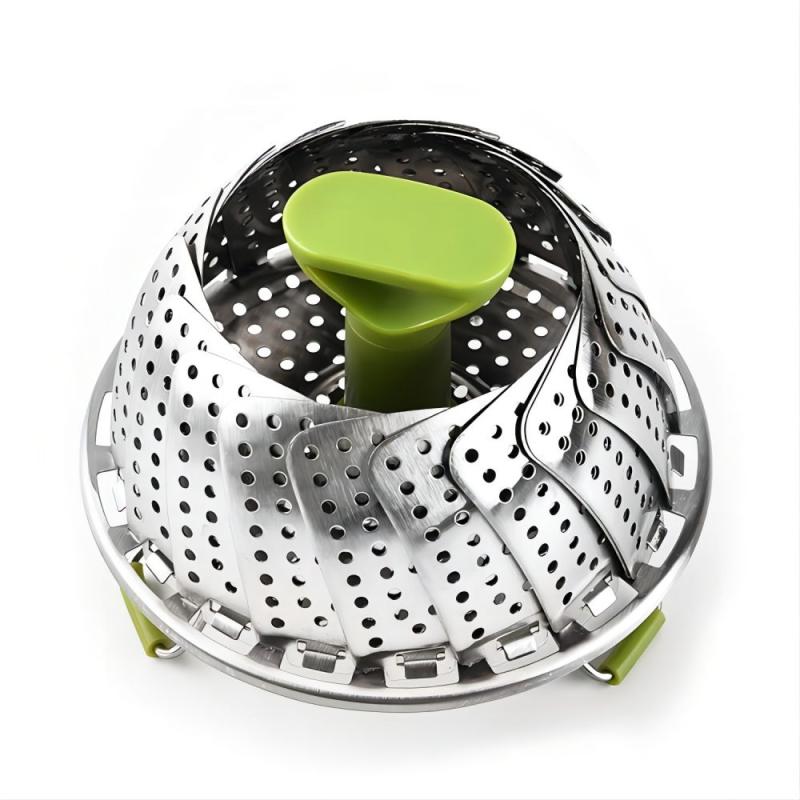 1pc Steamer Basket Veggie Steamer Basket Stainless Steel Folding