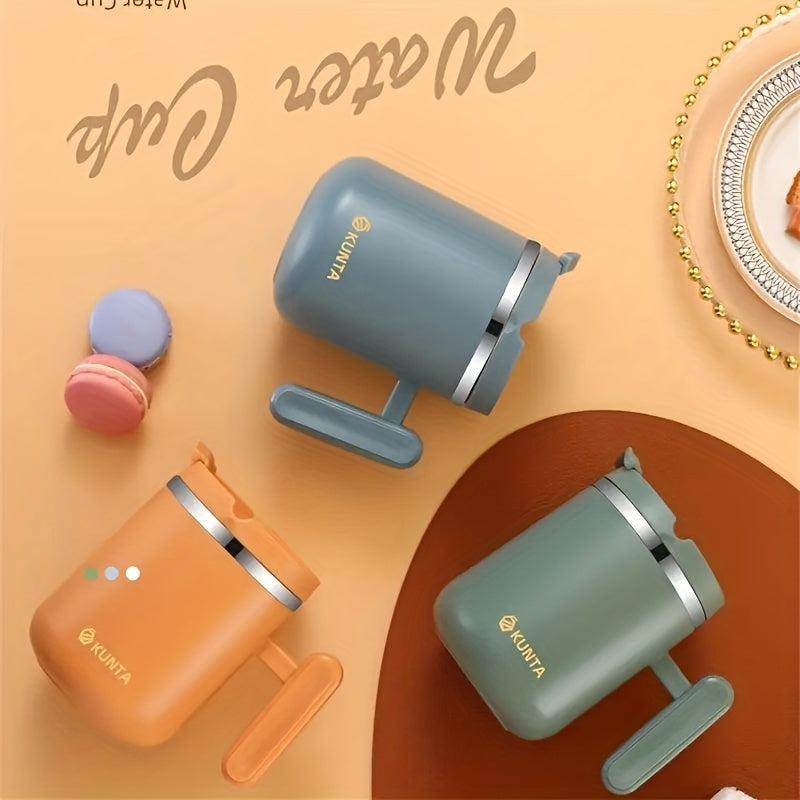 Stylish 15oz Coffee Mug with Lid, Durable Water Cup for All Seasons