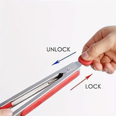 1pc Stainless Steel Kitchen Food Tongs Silicone Head Cooking Tools