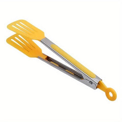 1pc Stainless Steel Kitchen Food Tongs Silicone Head Cooking Tools