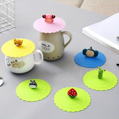 6 Pcs Silicone Cup Cover Leak-proof Dustproof Tea Water Sealed Bowls