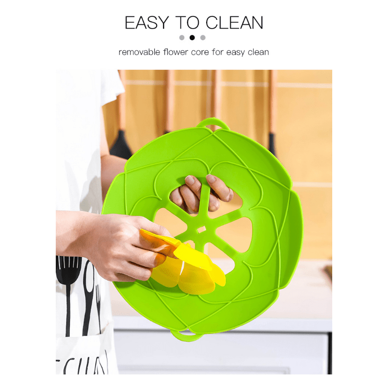 Silicone Pot Lids Spill Stopper No Boil Over Lid Cover Anti Spill Lid