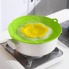 Silicone Pot Lids Spill Stopper No Boil Over Lid Cover Anti Spill Lid