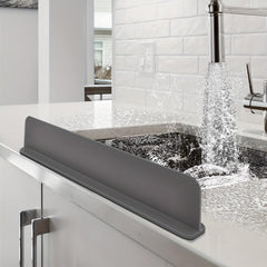 Silicone Sink Splash Guard with Suction Cup - Kitchen Sink Splash Guard