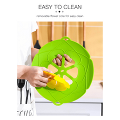 Silicone Lid Spill Stopper Cooking Steamer Splash Guard Cover
