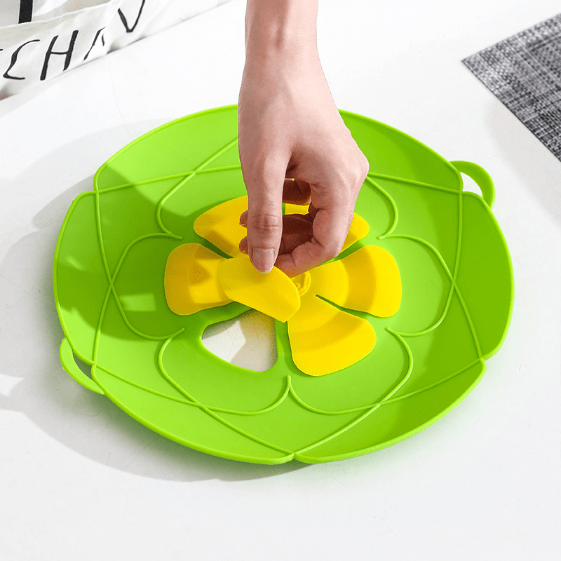 Silicone Lid Spill Stopper Cooking Steamer Splash Guard Cover