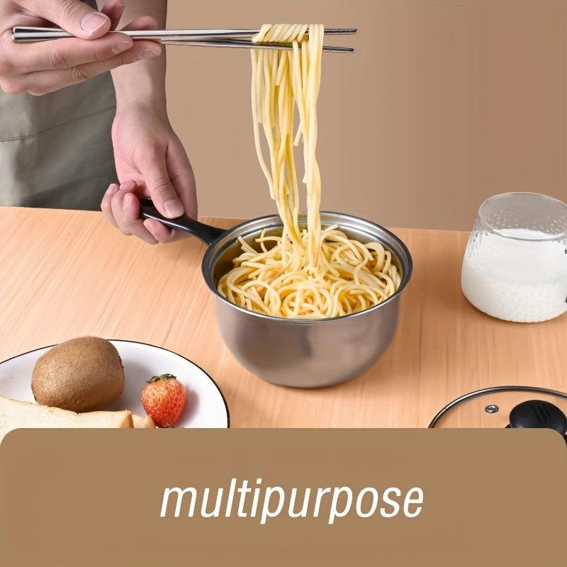 201 Stainless Steel Cooking Pot Large Capacity for Camping and Home Use