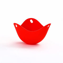 4pcs Silicone Egg Cooker Non Stick Poacher Steamed Egg Tray Kitchen Gadgets