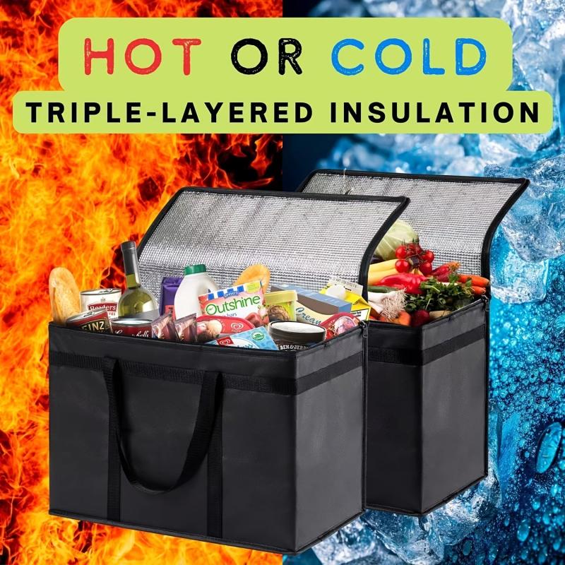 Insulated Reusable Grocery Bags 7 8 Gallon Soft Cooler Hot Cold Food Bag