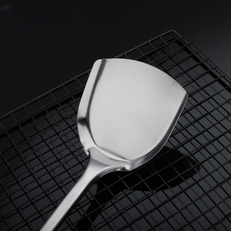 Heat-Resistant Stainless Steel Cooking Shovel with Long Handle