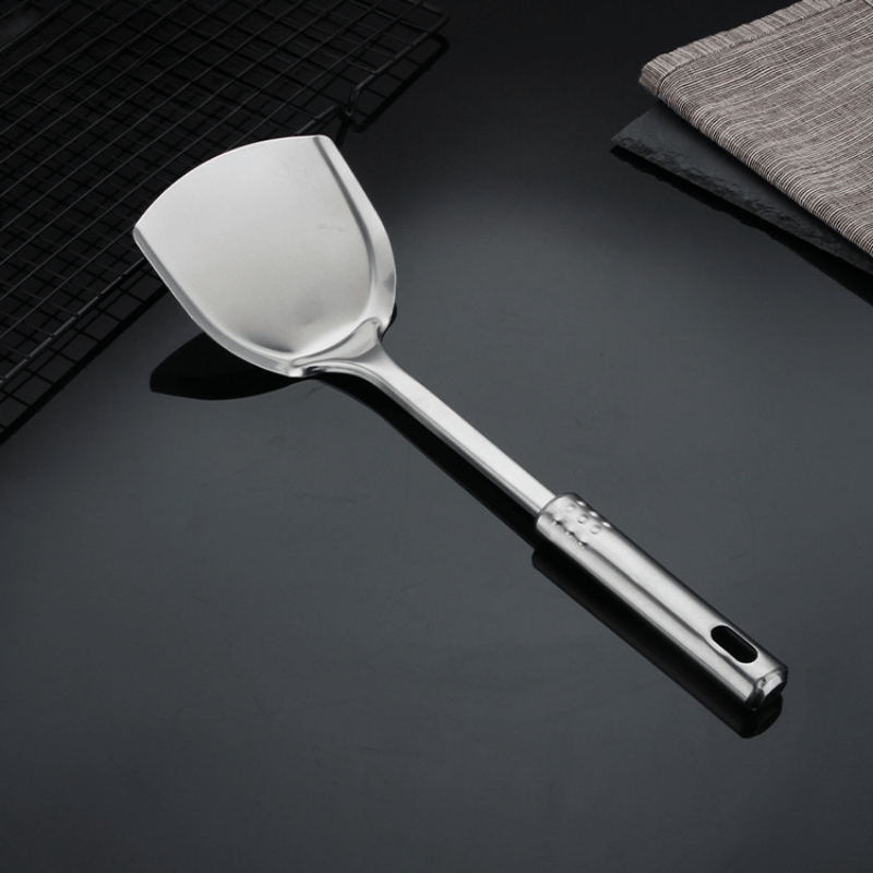 Heat-Resistant Stainless Steel Cooking Shovel with Long Handle