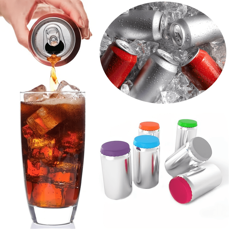 6pcs Silicone Can Lid Keep Drinks Secure Fresh No Leaks