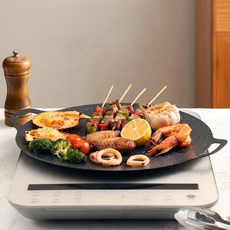 Non stick Medical Stone Grill Pan BBQ Tool Kitchen Gad