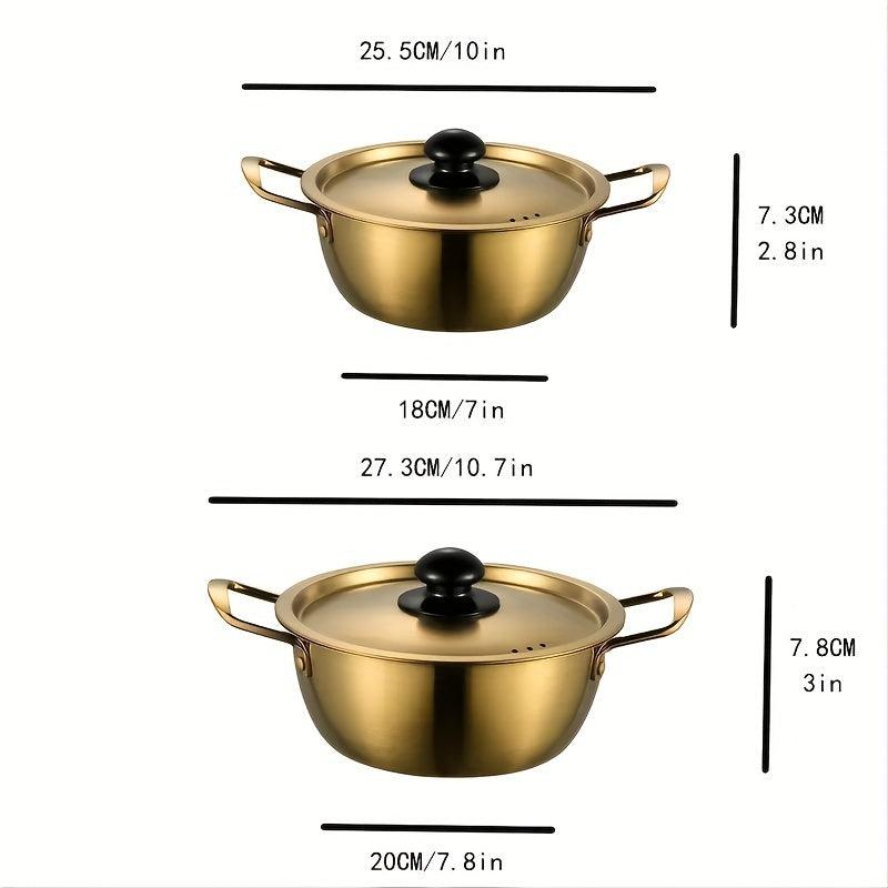 Stainless Steel Pot for Soup Ramen Instant Noodles Hot Pots