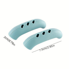 2pcs Silicone Pot Handle Covers Heat Insulation Anti Slip Handle Brackets