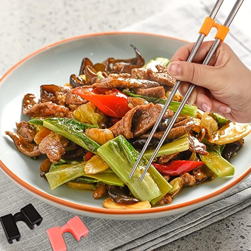 10pcs Reusable Chopsticks Helpers Training for Adults Beginners