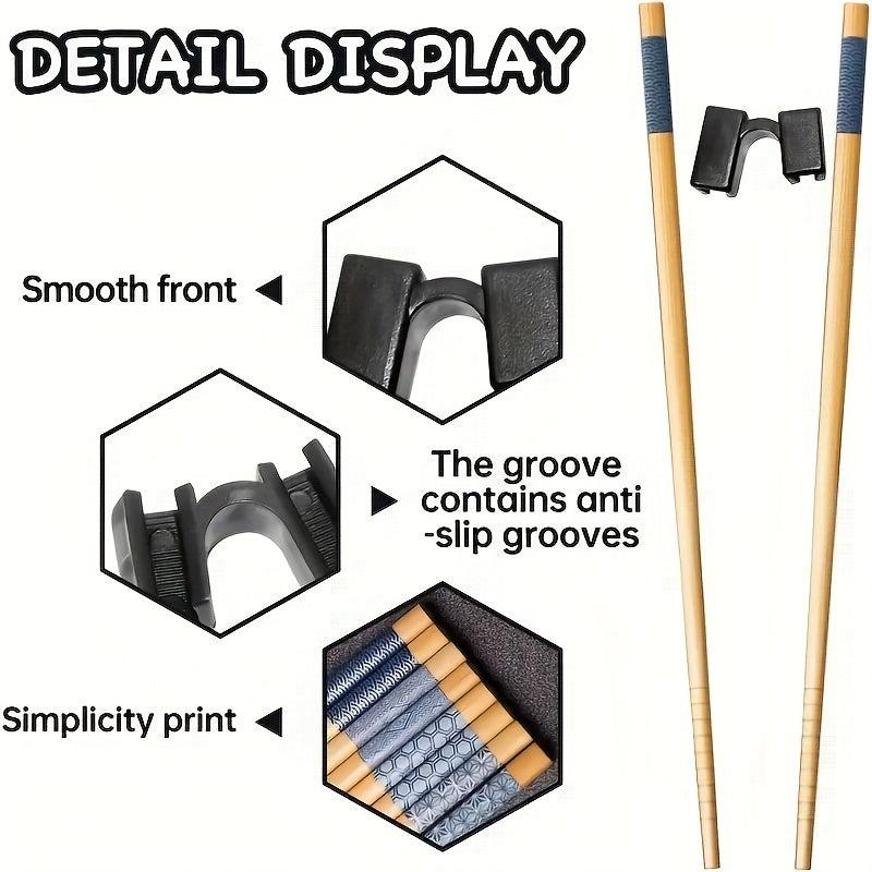 10pcs Reusable Chopsticks Helpers Training for Adults Beginners