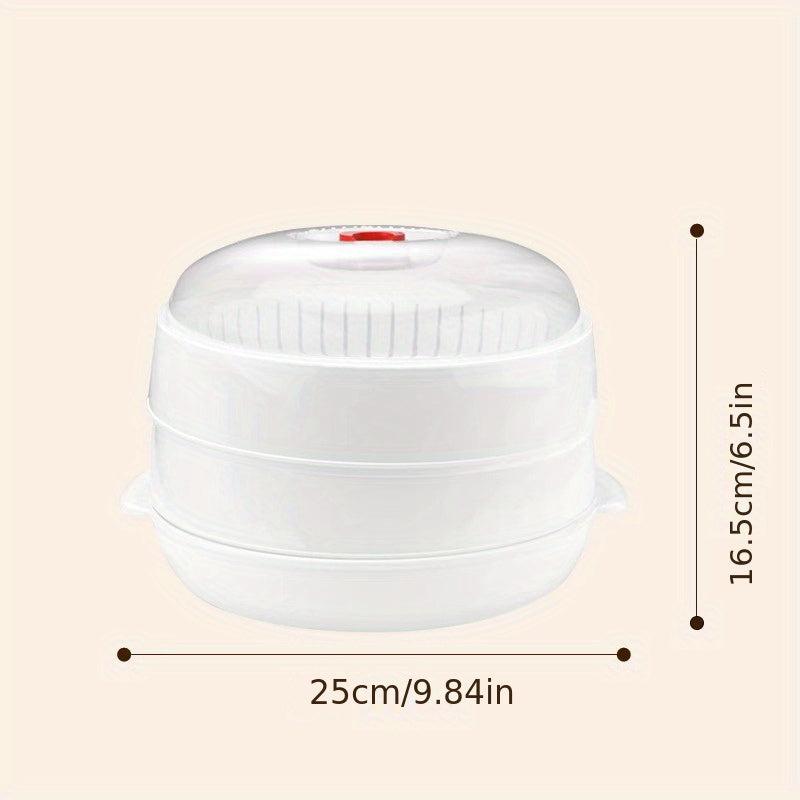 1pc Microwave Steamer 24 1 Tier 2 Tiers Cooker Kitchen Gadgets