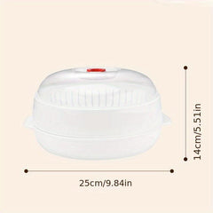 1pc Microwave Steamer 24 1 Tier 2 Tiers Cooker Kitchen Gadgets