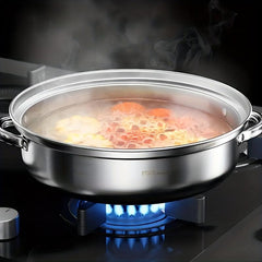 3 Tier Steamer Pot Set Stainless Steel Stockpot Multifunction Thick Steaming Pot